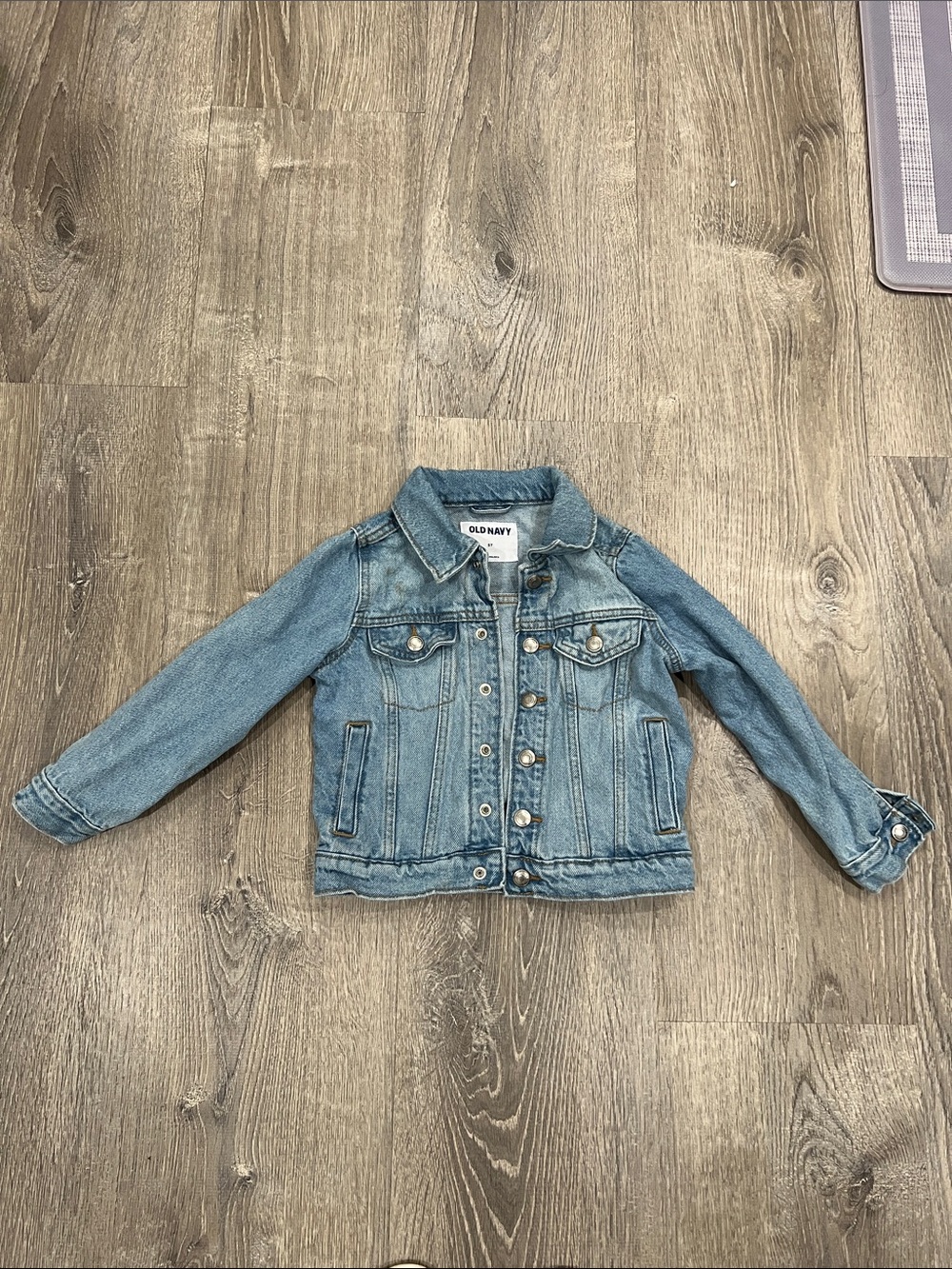 Old Navy Light Blue Kids Denim Jacket with Button Front